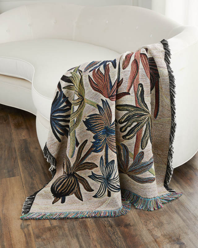 Guatiza Peche Throw Blanket