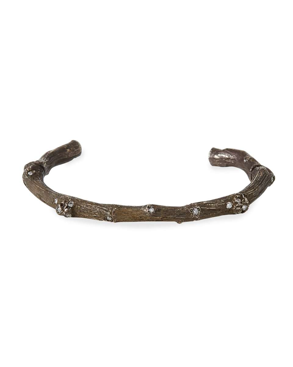 Large Twig Cuff w/ Diamonds