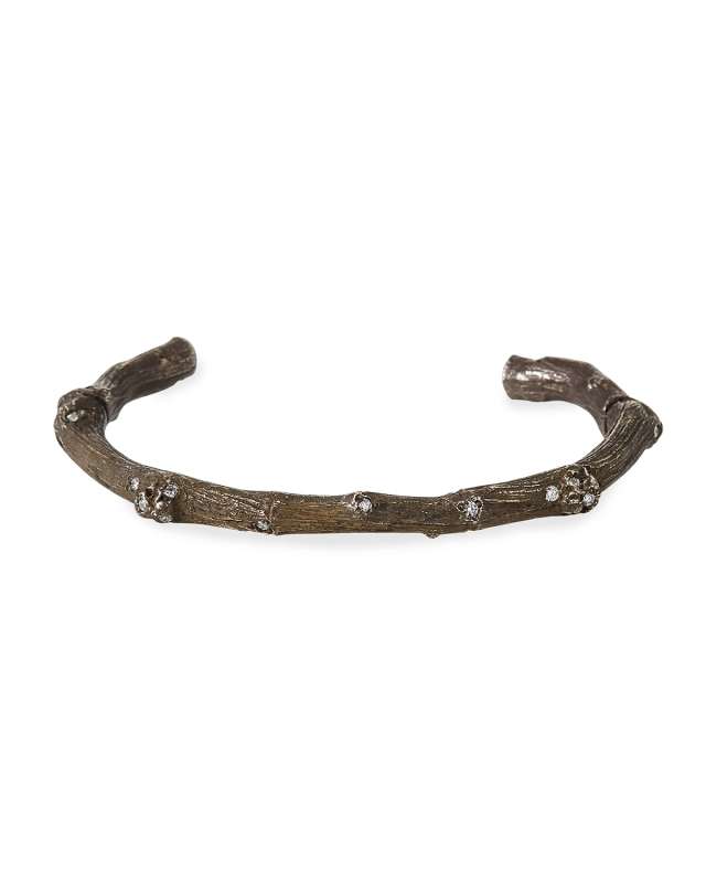 Large Twig Cuff w/ Diamonds