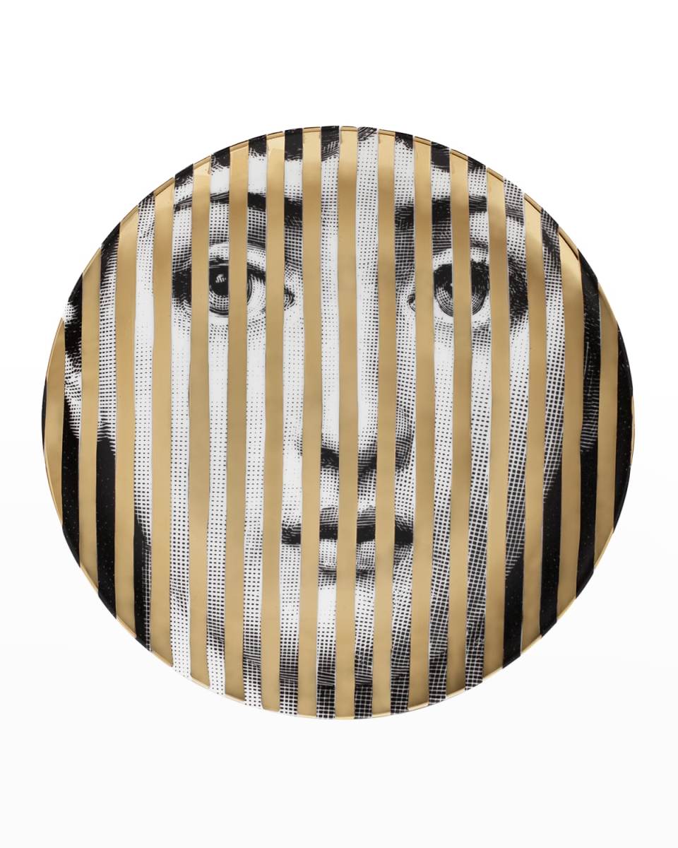 Tema E Variazioni n. 34 Gold Stripes Wall Plate