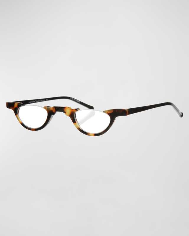 Topless Semi-Rimless Acetate Readers
