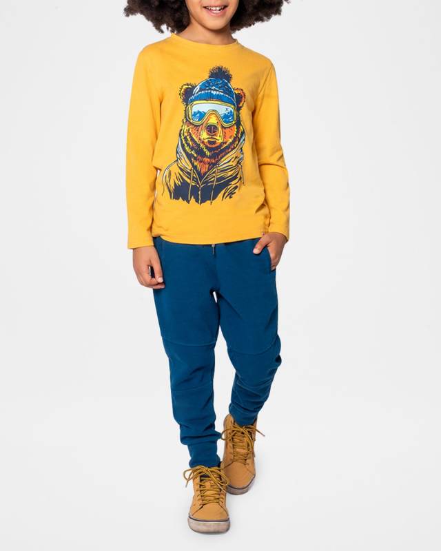 Boy's Ski Bear Graphic T-Shirt, Size 2-10