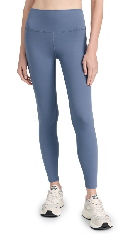 Splits59 Clare High Waist Rigor 7/8 Leggings Steel Blue/White