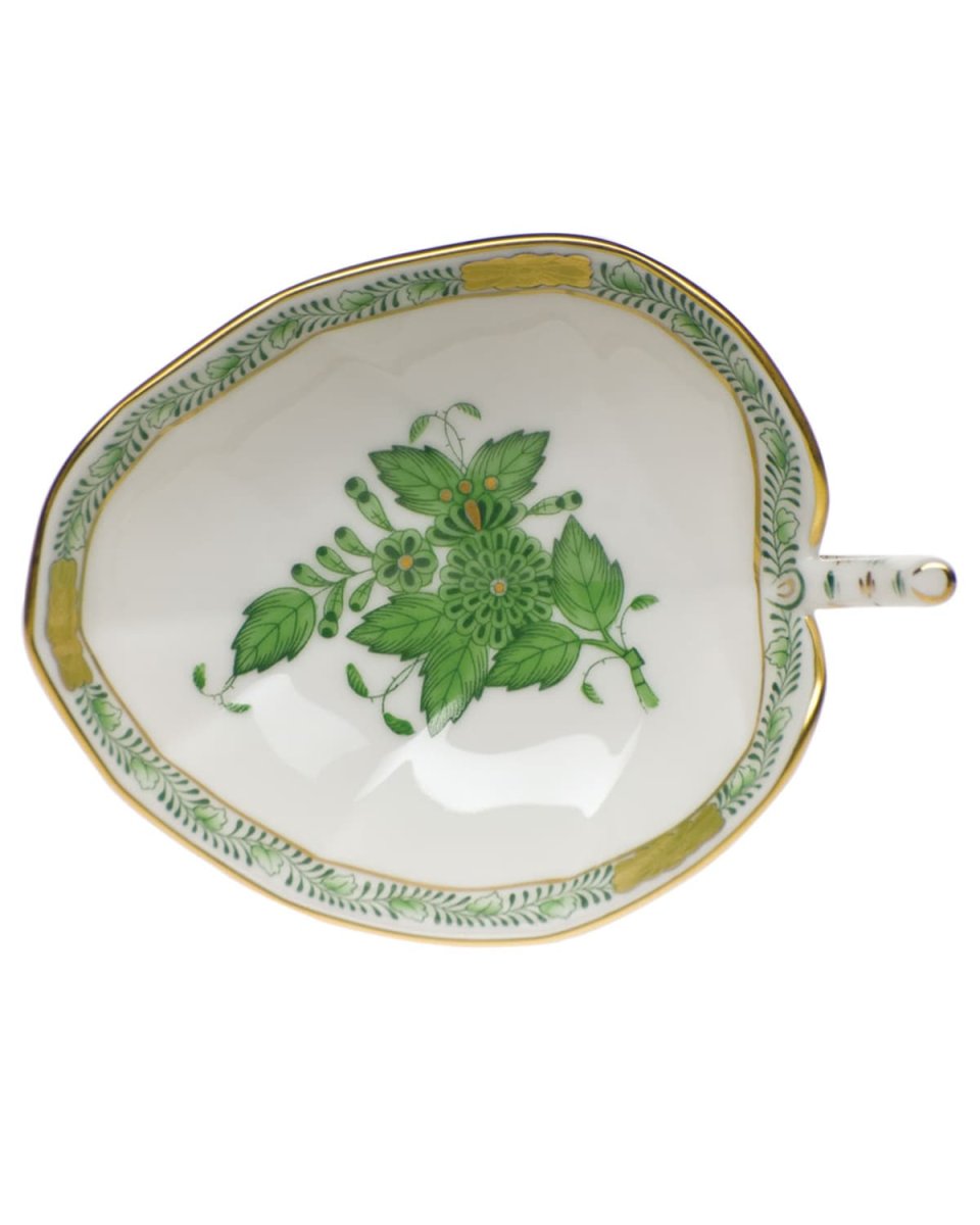 Chinese Bouquet Green Leaf Tray