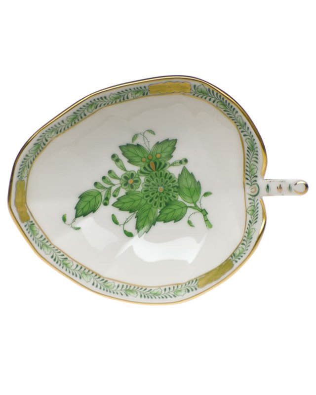 Chinese Bouquet Green Leaf Tray