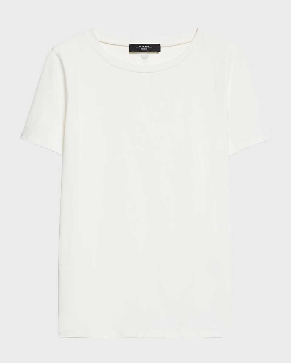 Multib Crewneck Stretch Cotton T-Shirt