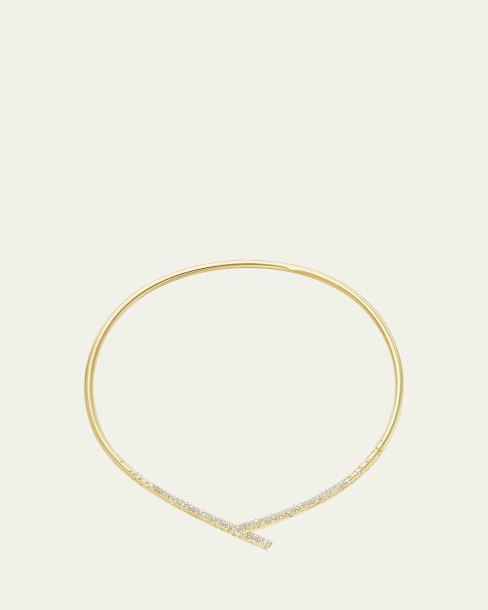 18K Yellow Gold Fairmined Oera Choker Necklace with Diamonds