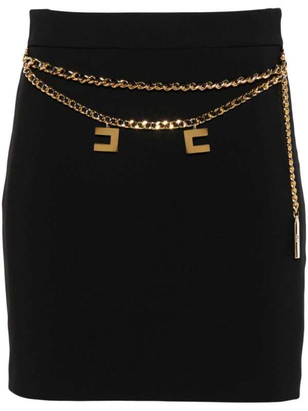 chain-link mini skirt