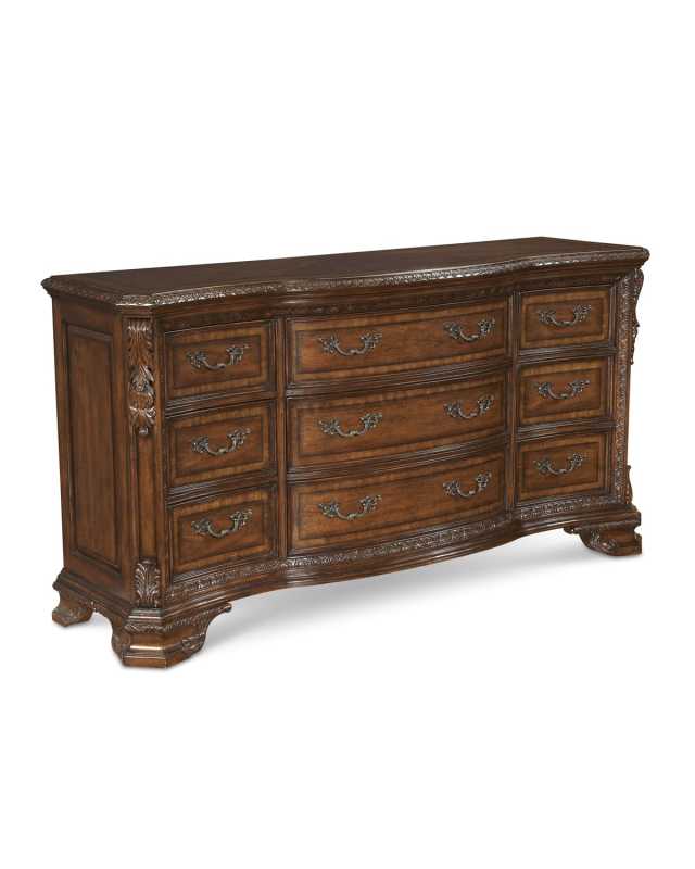Old World 9-Drawer Dresser