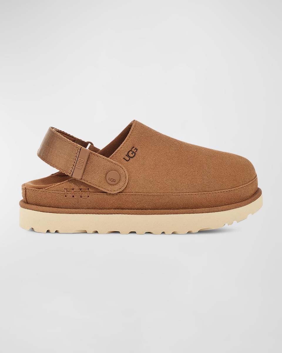 Goldenstar Suede Slingback Clogs