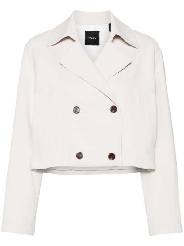 crepe cropped jacket