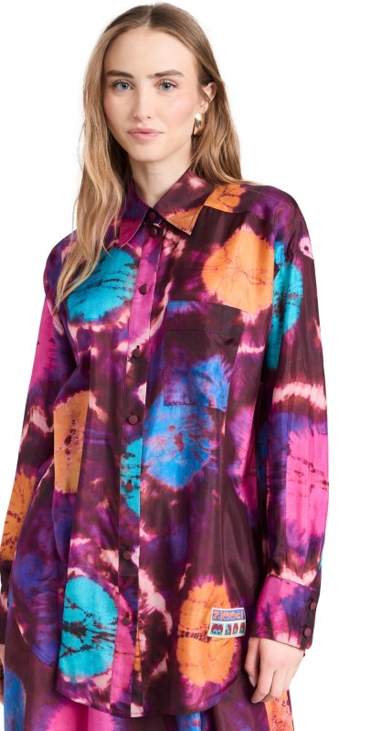 Zimmermann Acadian Body Shirt Tie Dye Multi