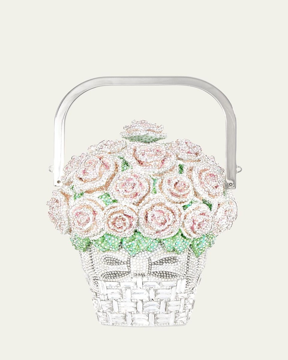 Basket of Roses Blush Bouquet Top-Handle Bag