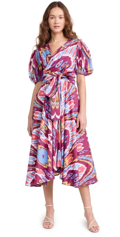 Guadalupe Design Monica Ikat Dress Purple