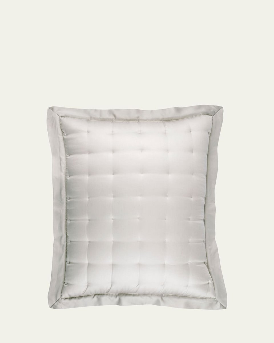 Puff Tencel Standard Sham, Gray