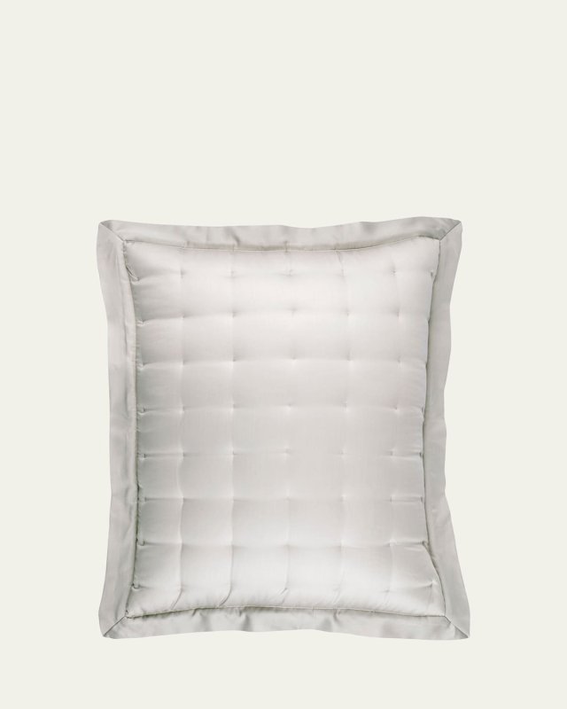 Puff Tencel Standard Sham, Gray