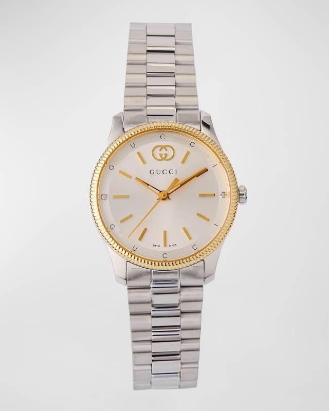 G-Timeless Slim Watch with Bracelet Strap, Two Tone