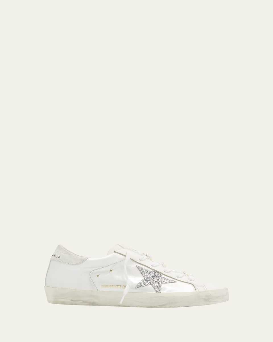 Superstar Pearly Glitter Low-Top Sneakers