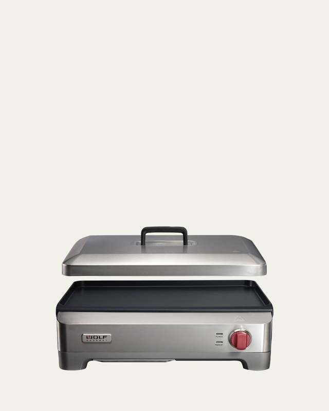Stainless Steel Electric Griddle with Vented Lid