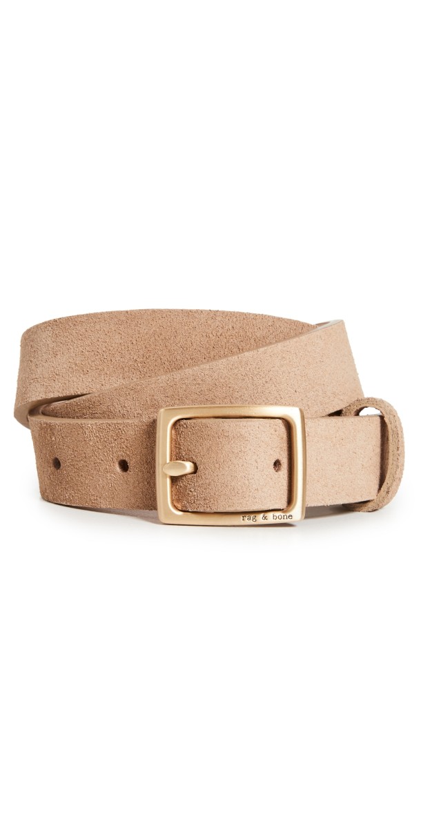 rag & bone Baby Boyfriend Belt Camel