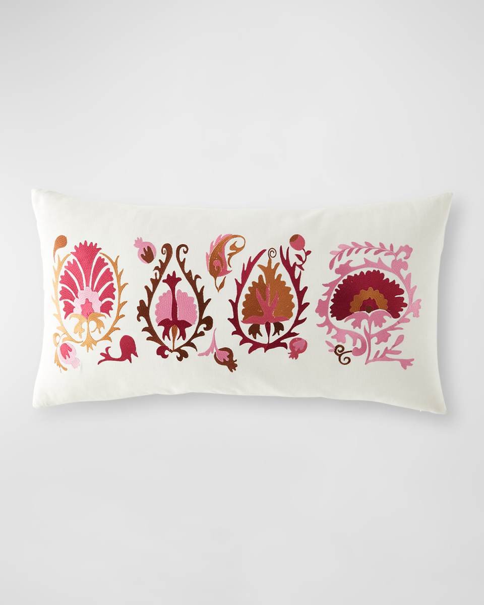 Yash Berry Bolster Pillow, 17" x 32"