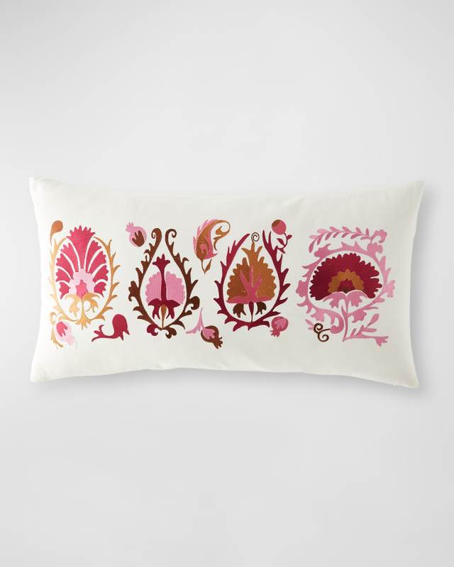 Yash Berry Bolster Pillow, 17" x 32"