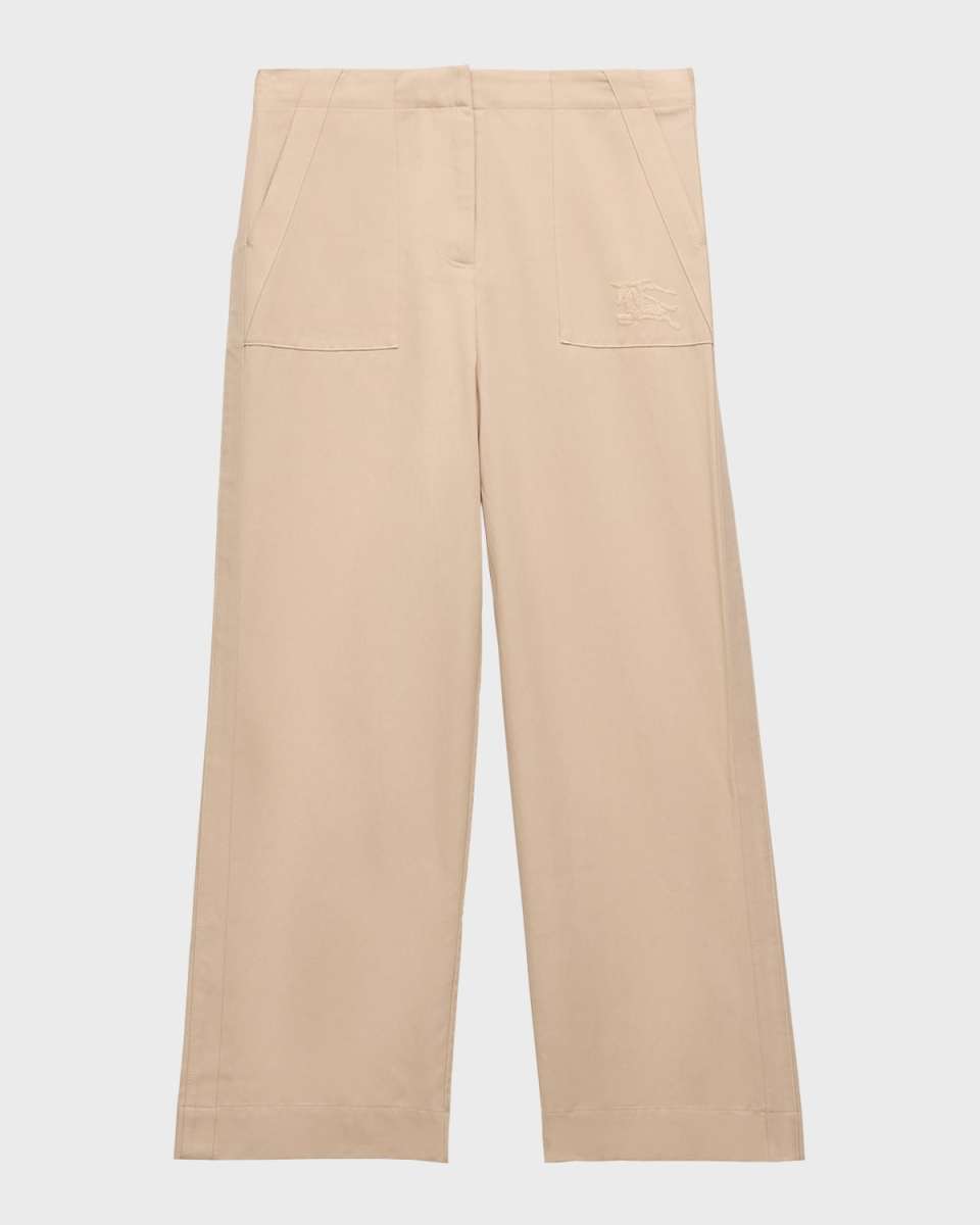 Girl's Orla Wide Leg EKD Embroidered Pants, Size 3-1