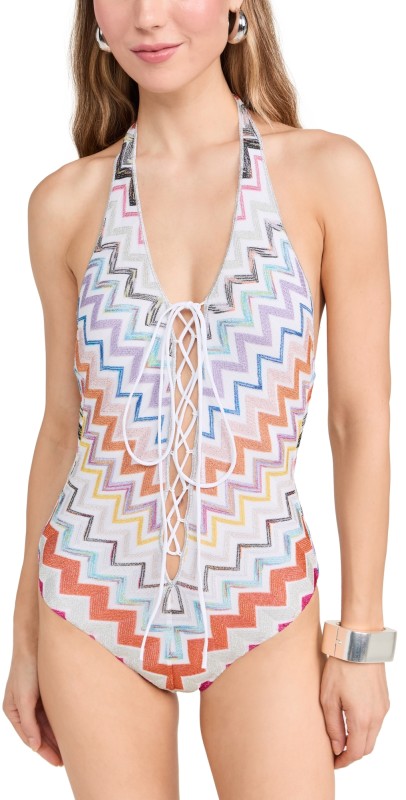 Missoni Knit One Piece Multicolor w/ White Base