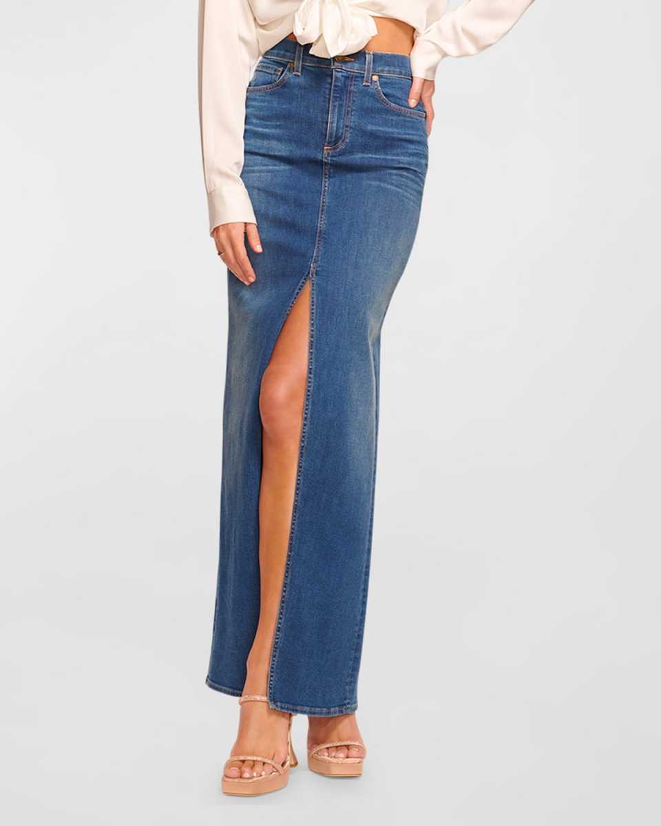 Madalyn Denim Maxi Skirt