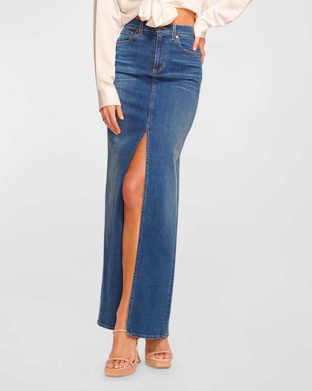 Madalyn Denim Maxi Skirt