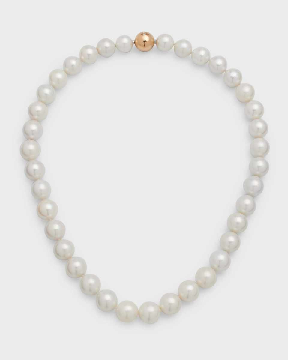 Freshwater Pearl Short Necklace, 10-12mm