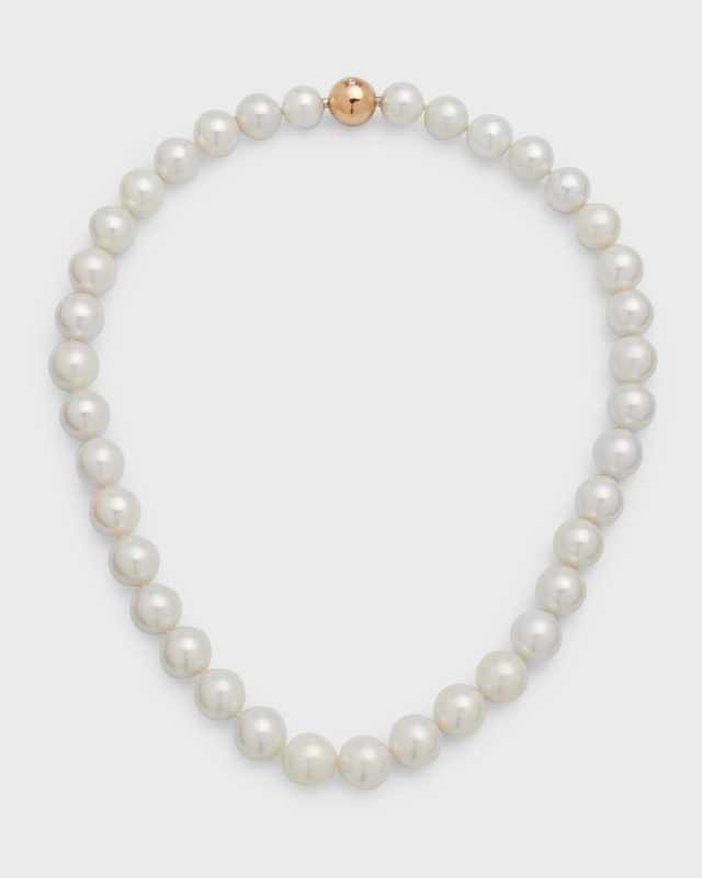 Freshwater Pearl Short Necklace, 10-12mm
