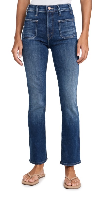 MOTHER The Patch Pocket Insider Flood Jeans On Your Left