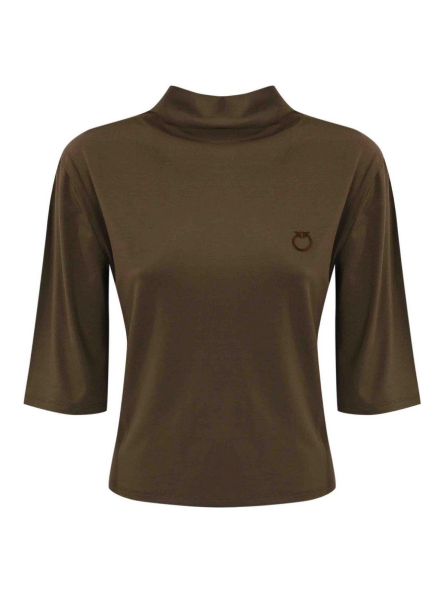Pinko Pull Col Rond - Marron