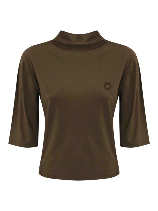 Pinko Pull Col Rond - Marron