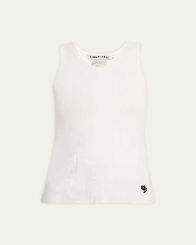 Rosette Knit Tank Top