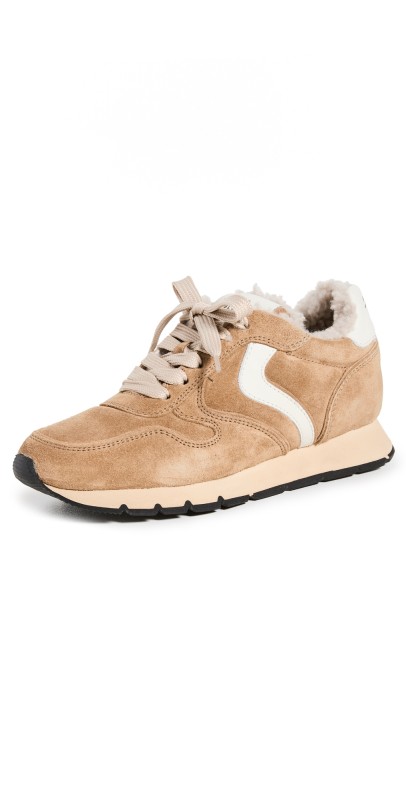 Voile Blanche Julia Pump Shearling Trainers Tobacco Ice