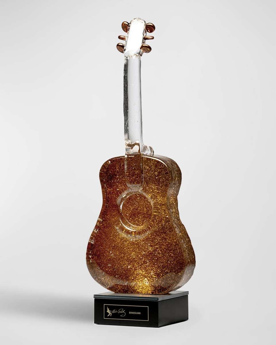 "Elvis Presley: Graceland" Limited Edition Crystal Guitar by Kjell Engman