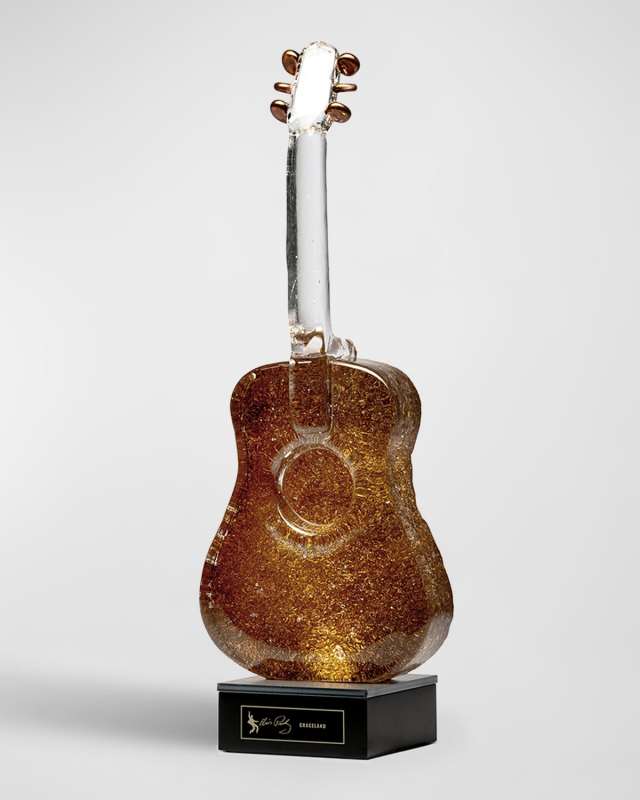 "Elvis Presley: Graceland" Limited Edition Crystal Guitar by Kjell Engman