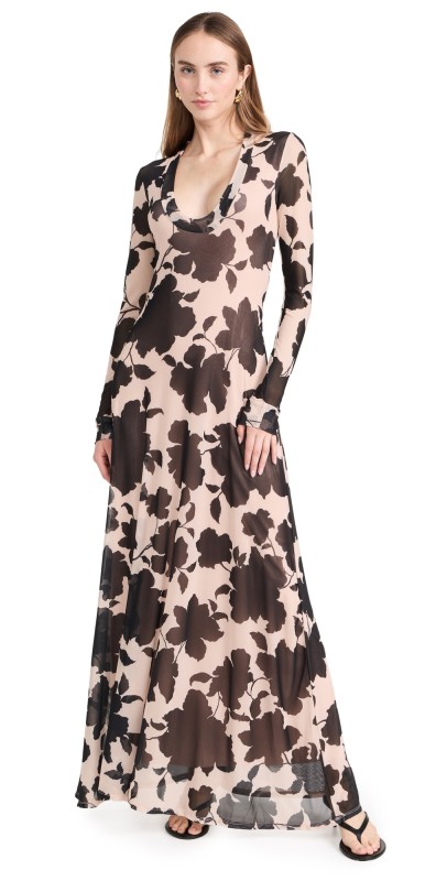 AFRM Moni Maxi Dress Shadow Floral