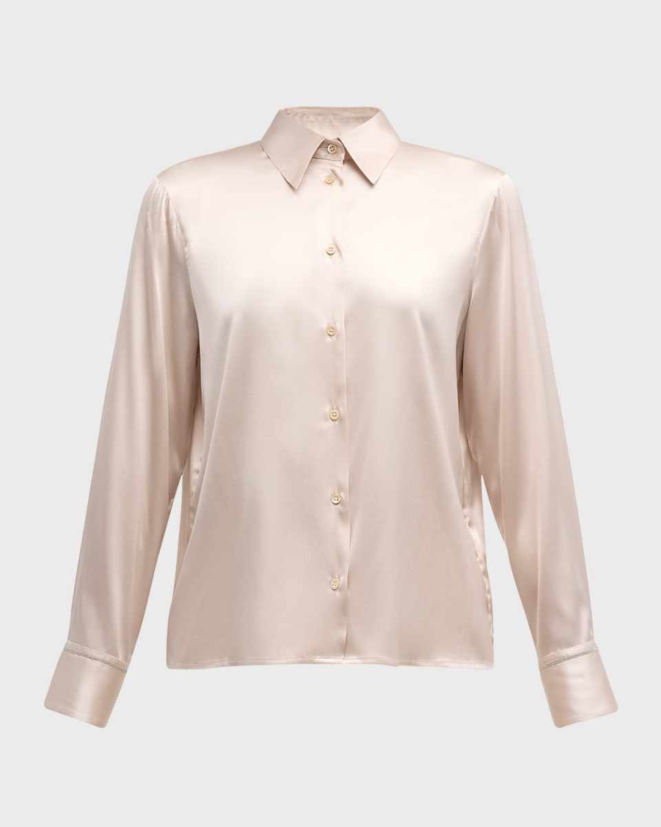 Button-Down Silk Shirt