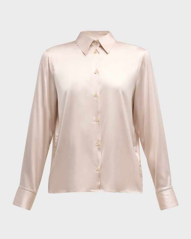 Button-Down Silk Shirt
