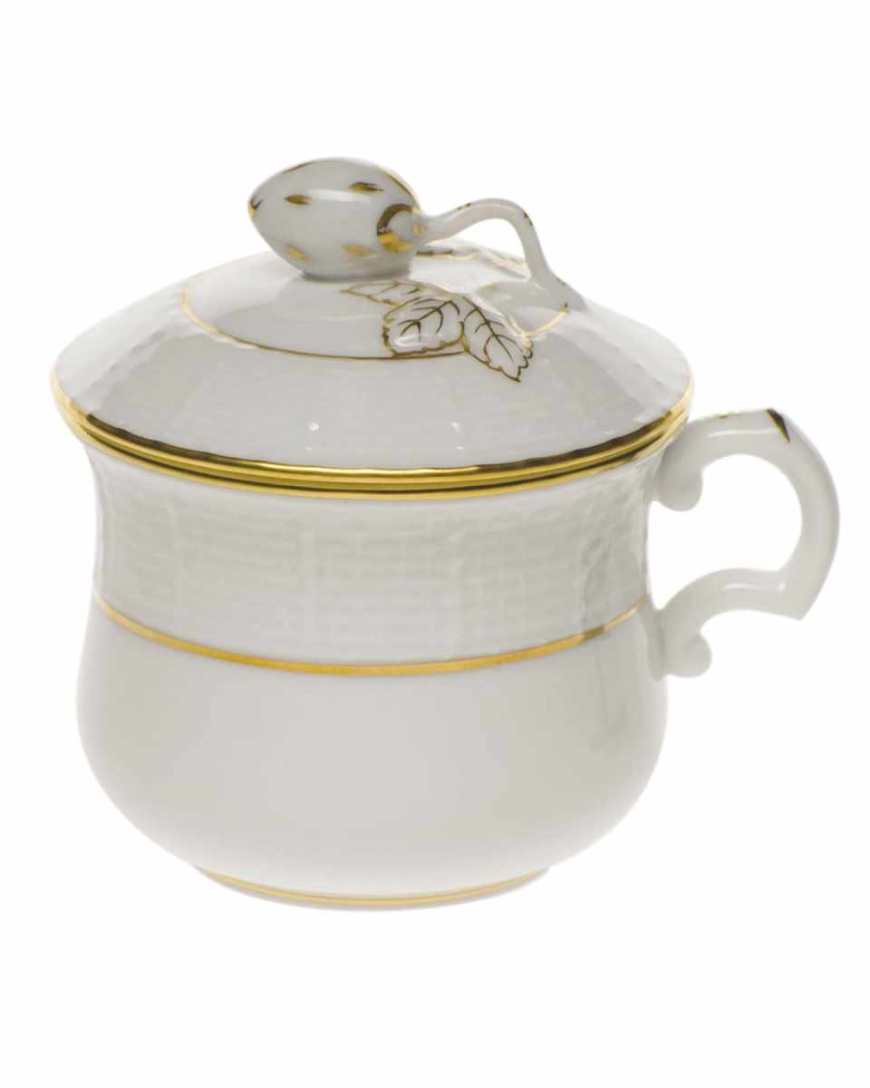 Golden Edge Pot de Creme with Berry