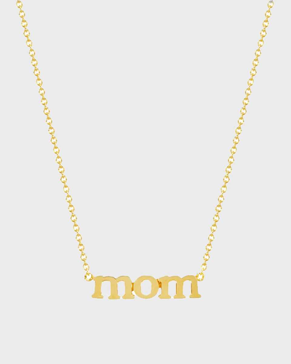 18k Mom Pendant Necklace
