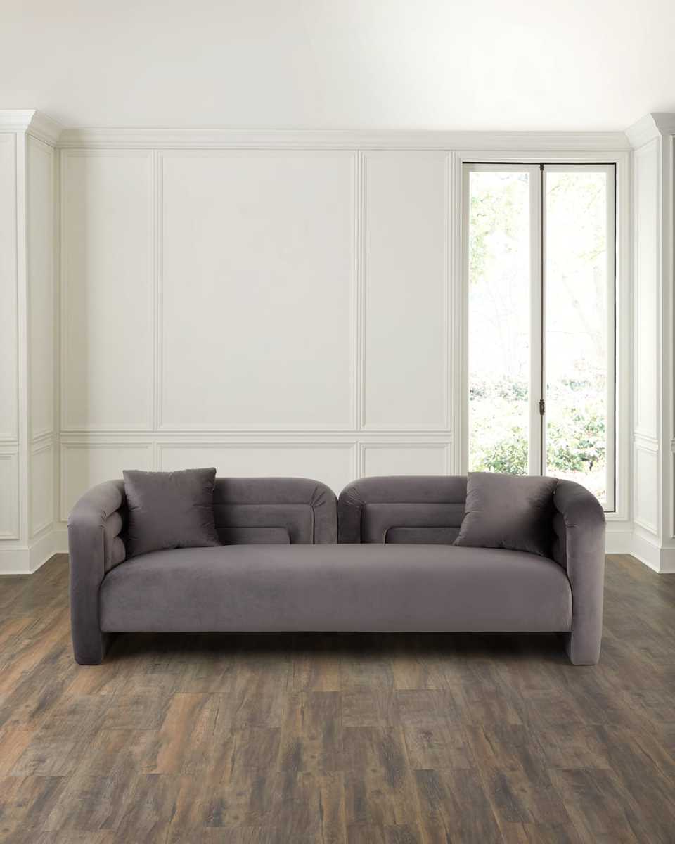 Quinn Velvet Sofa, 93"