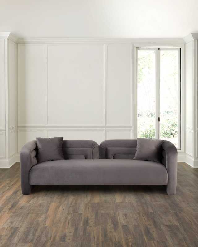 Quinn Velvet Sofa, 93"