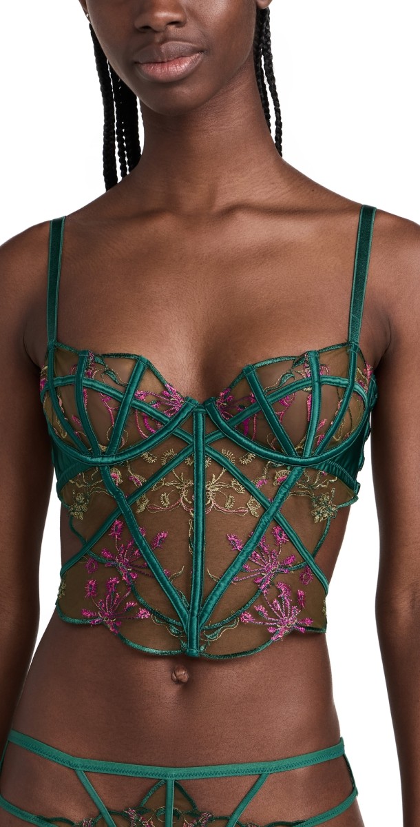 Thistle and Spire Venus Bodice Bra Emerald