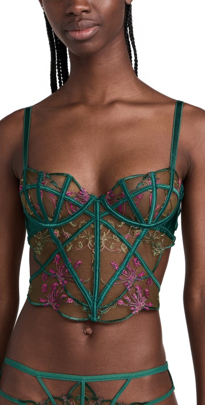 Thistle and Spire Venus Bodice Bra Emerald