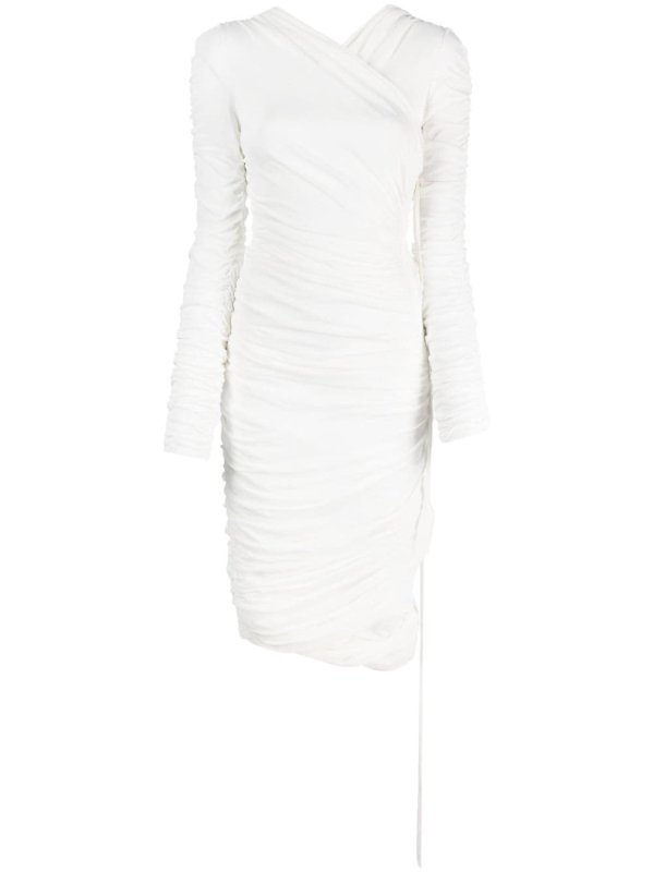 The Arabella ruched midi dress