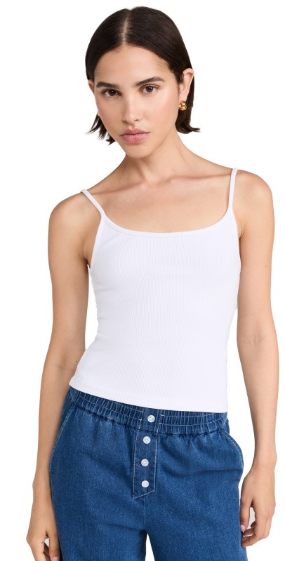 DONNI. The Rib Spaghetti Tank Powder